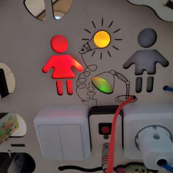 Бизиборд Jolly Kids Развивающий домик со светом: отзыв пользователя Детский Мир