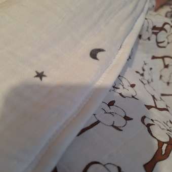 Одеяло Mjolk муслиновое утеплённое Кокосы 100*75: отзыв пользователя Детский Мир