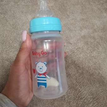 Бутылка BabyGo с широким горлом 270мл Blue B2-4000: отзыв пользователя Детский Мир