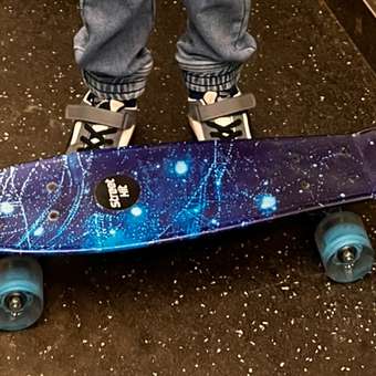 Скейтборд Street Hit Graphics Космос со светящимися колесами: отзыв пользователя Детский Мир