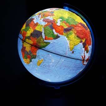Глобус Globen Земли Интерактивный физико-политический рельефный с LED-подсветкой 25 см VR очки: отзыв пользователя Детский Мир