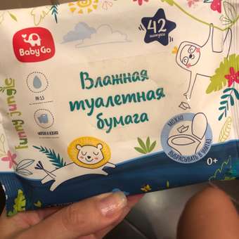 Влажная туалетная бумага BabyGo 42 шт.: отзыв пользователя Детский Мир