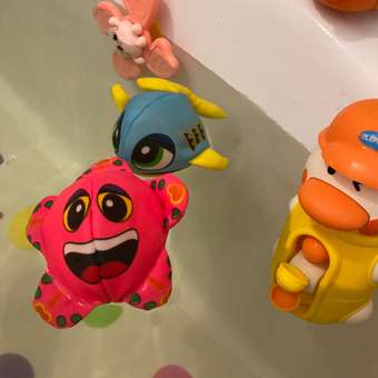 Игрушка для купания YG Sport бомбочка Весёлые животные в пакете-сетке 10 см розовый: отзыв пользователя Детский Мир