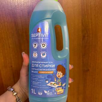 Гель для стирки SEPTIVIT Premium Универсальный Extra Clean 1л: отзыв пользователя Детский Мир