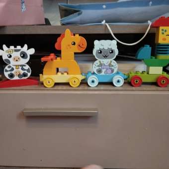 Конструктор LEGO DUPLO Поезд с животными блочный: отзыв пользователя Детский Мир