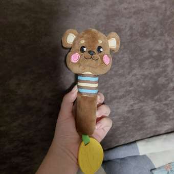 Пищалка Жирафики Мишка с силиконовым прорезывателем: отзыв пользователя Детский Мир