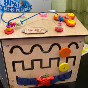 Бизиборд KimToys Домик со светом Малышок игрушка для девочек и мальчиков: отзыв пользователя Детский Мир