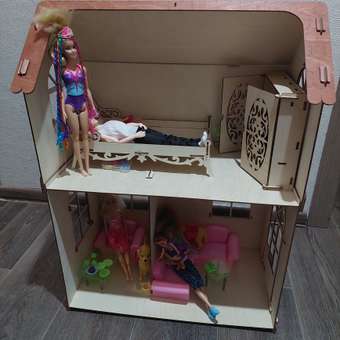 Сборная модель ГРАТ Кукольный домик для барби: отзыв пользователя Детский Мир