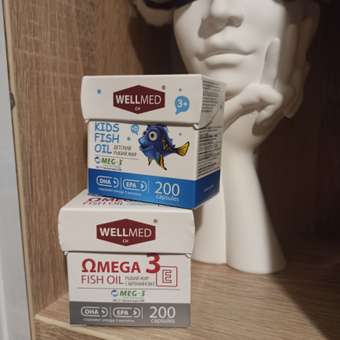 Рыбий жир для женщин WELLMED Концентрат Omega-3 с витамином E 200 капсул Fish oil: отзыв пользователя Детский Мир