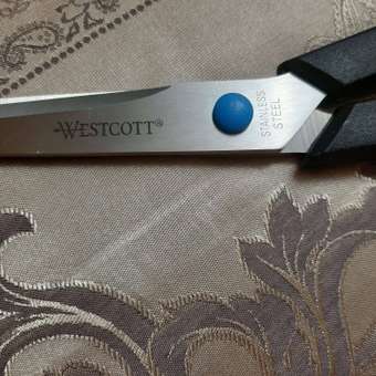 Ножницы Westcott Easy grip асимметричные кольца с резиновыми вставками Е-30293 00: отзыв пользователя Детский Мир