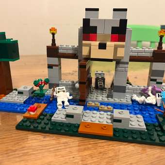 Конструктор LEGO Minecraft Волчья крепость блочный: отзыв пользователя Детский Мир