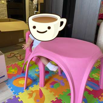 Комплект стол + стул KETT-UP ОСЬМИНОЖКА пластиковый розовый: отзыв пользователя Детский Мир