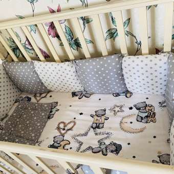 Бортики в кроватку Body Pillow с хлопковыми съемными чехлами из 12 подушечек: отзыв пользователя Детский Мир