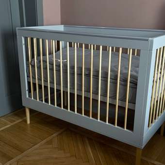 Детская кроватка Polini kids Simple 360 прямоугольная, без маятника (бежевый, серый): отзыв пользователя Детский Мир