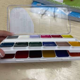 Краски акварельные Brauberg для рисования медовые 24 цвета: отзыв пользователя Детский Мир