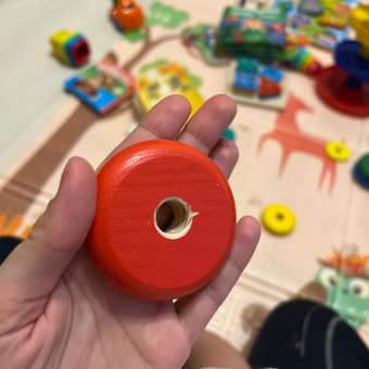 Пирамидка деревянная Томик 9 деталей П-09 игрушка развивающая: отзыв пользователя Детский Мир