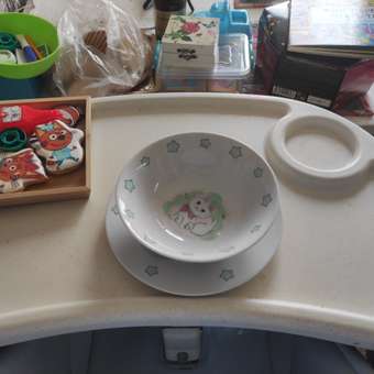 Набор детской посуды Daniks Котик 3 предмета С655: отзыв пользователя Детский Мир