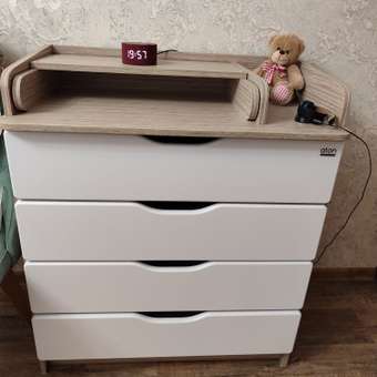 Пеленальный комод aton baby furniture Сириус-2 Wood 804 Дуб тонсберг натуральный: отзыв пользователя Детский Мир