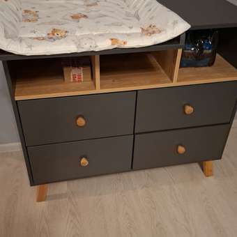 Комод пеленальный Rant Vester 100 см 4 ящика 3 отсека Moon Grey: отзыв пользователя Детский Мир
