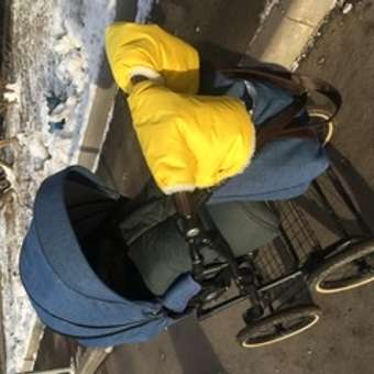 Муфты на коляску Amarobaby Snowy Travel Желтый: отзыв пользователя Детский Мир