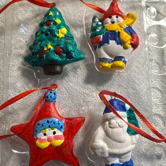 Набор для творчества BONDIBON Ёлочные украшения Елка Звезда Снеговик Дед мороз: отзыв пользователя Детский Мир