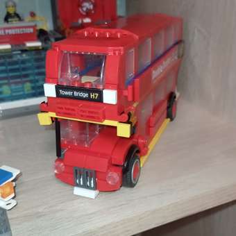 Конструктор SLUBAN Классический транспорт Лондонский автобус M38-B0708: отзыв пользователя Детский Мир