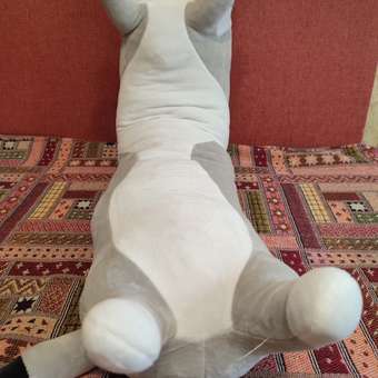 Мягкая игрушка кошка подушка TOTTY TOYS кот-батон 90 см серый антистресс развивающая обнимашка: отзыв пользователя Детский Мир