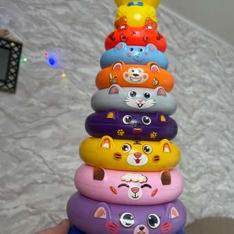 Пирамидка Hua jun toys 10элементов OTG0950241: отзыв пользователя ДетМир