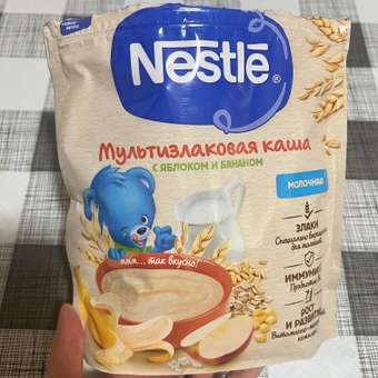 Каша молочная Nestle мультизлаковая яблоко-банан 200г с 6месяцев: отзыв пользователя ДетМир