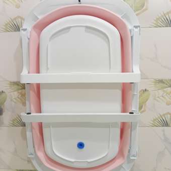 Детская складная ванночка Solmax для купания новорожденных розовая: отзыв пользователя Детский Мир