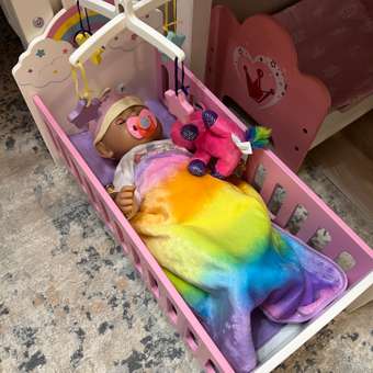 Кроватка Mary Poppins Единорог с каруселькой люлька мебель для кукол куклы пупса: отзыв пользователя Детский Мир