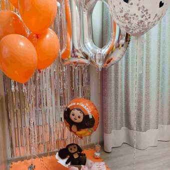 Воздушный шар GRABO Чебурашка С Днем рождения 45 см: отзыв пользователя Детский Мир
