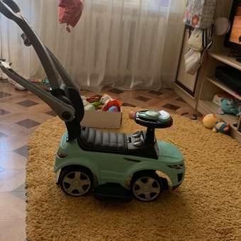 Каталка BabyCare Sport car кожаное сиденье мятный: отзыв пользователя Детский Мир