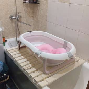 Ванна Babyton складная с матрасиком Pink: отзыв пользователя ДетМир