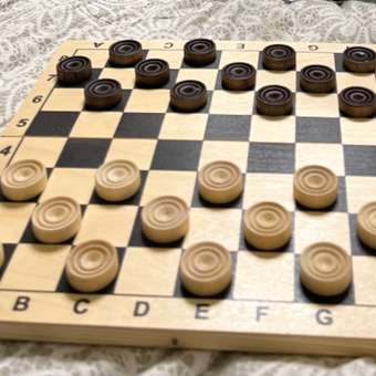 Настольная игра Орловский шахматный завод Шашки деревянные с доской: отзыв пользователя Детский Мир