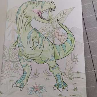 Раскраска Росмэн Лучшая раскраска Динозавры: отзыв пользователя Детский Мир