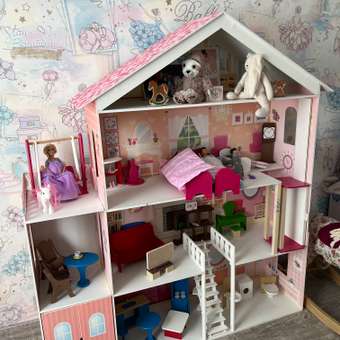 Кукольный домик PAREMO Брижит с мебелью: отзыв пользователя Детский Мир