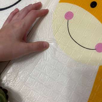 Развивающий коврик детский Mamagoods для ползания складной игровой 150х200 см Котики и жирафы: отзыв пользователя Детский Мир