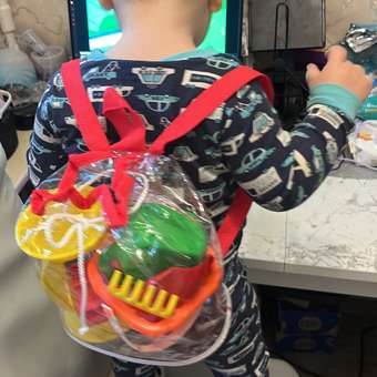Набор песочный Стром в рюкзаке Капелька 5 предметов в ассортименте: отзыв пользователя Детский Мир