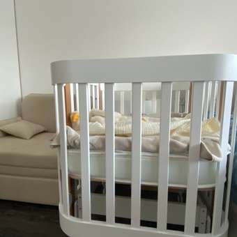 Детская кроватка Happy Baby Mommy Lux прямоугольная, универсальный маятник (белый): отзыв пользователя Детский Мир