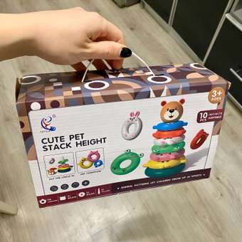 Пирамидка MyMoon развивающая монтессори игрушка: отзыв пользователя Детский Мир