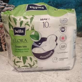 Гигиенические прокладки BELLA Flora Green tea с экстрактом зеленого чая 10 шт: отзыв пользователя Детский Мир