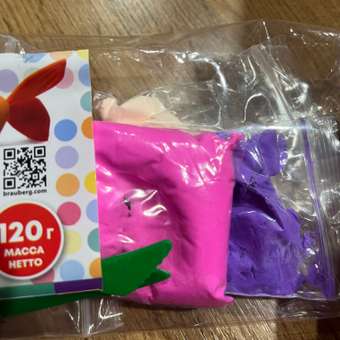 Пластилин для лепки Brauberg воздушный застывающий для детей 3 стека: отзыв пользователя Детский Мир