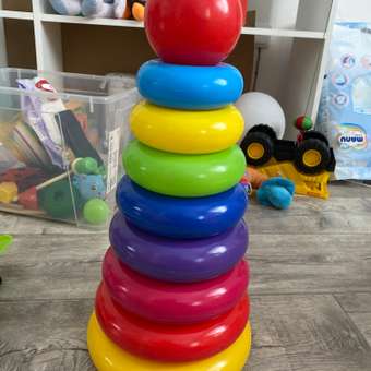 Пирамидка детская Green Plast Гигант 8 колец высота 46.4см развивающая игрушка: отзыв пользователя Детский Мир