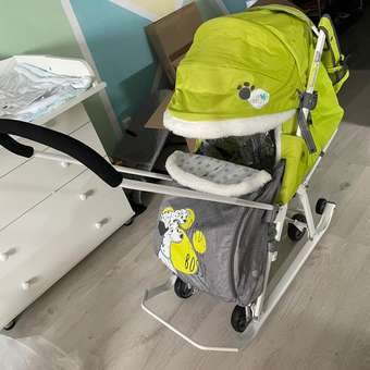 Санки-коляска NiKA kids Лимонный: отзыв пользователя Детский Мир