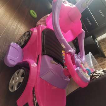 Каталка BabyCare Sport car кожаное сиденье розовый: отзыв пользователя Детский Мир