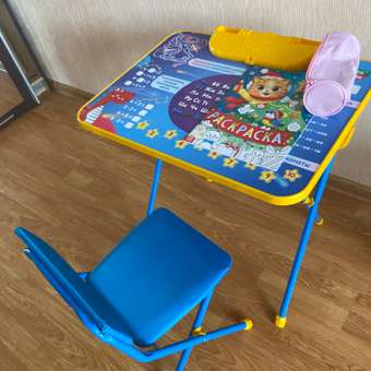 Столик и стульчик детский Brauberg игровой голубой Космос: отзыв пользователя Детский Мир