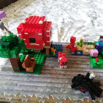 Конструктор LEGO Minecraft Грибной дом: отзыв пользователя Детский Мир
