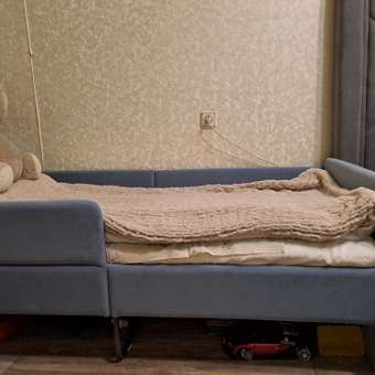 Детская кровать Olly голубая ROMACK на ортопедическом основании кровать-тахта: отзыв пользователя Детский Мир