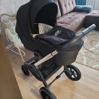 Коляска детская универсальная MOWbaby ZOOMPU (2в1) RA086 Silver Black: отзыв пользователя Детский Мир